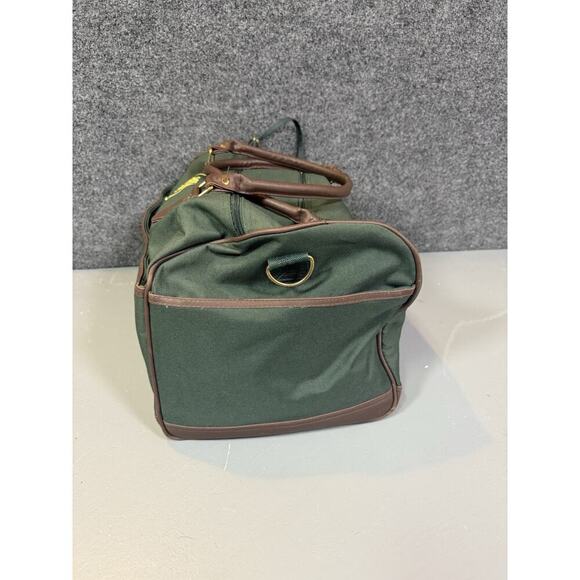 A&K- Abercrombie & Kent luxury travel Green Canvas duffle Bag EMBROIDERED - Picture 7 of 7